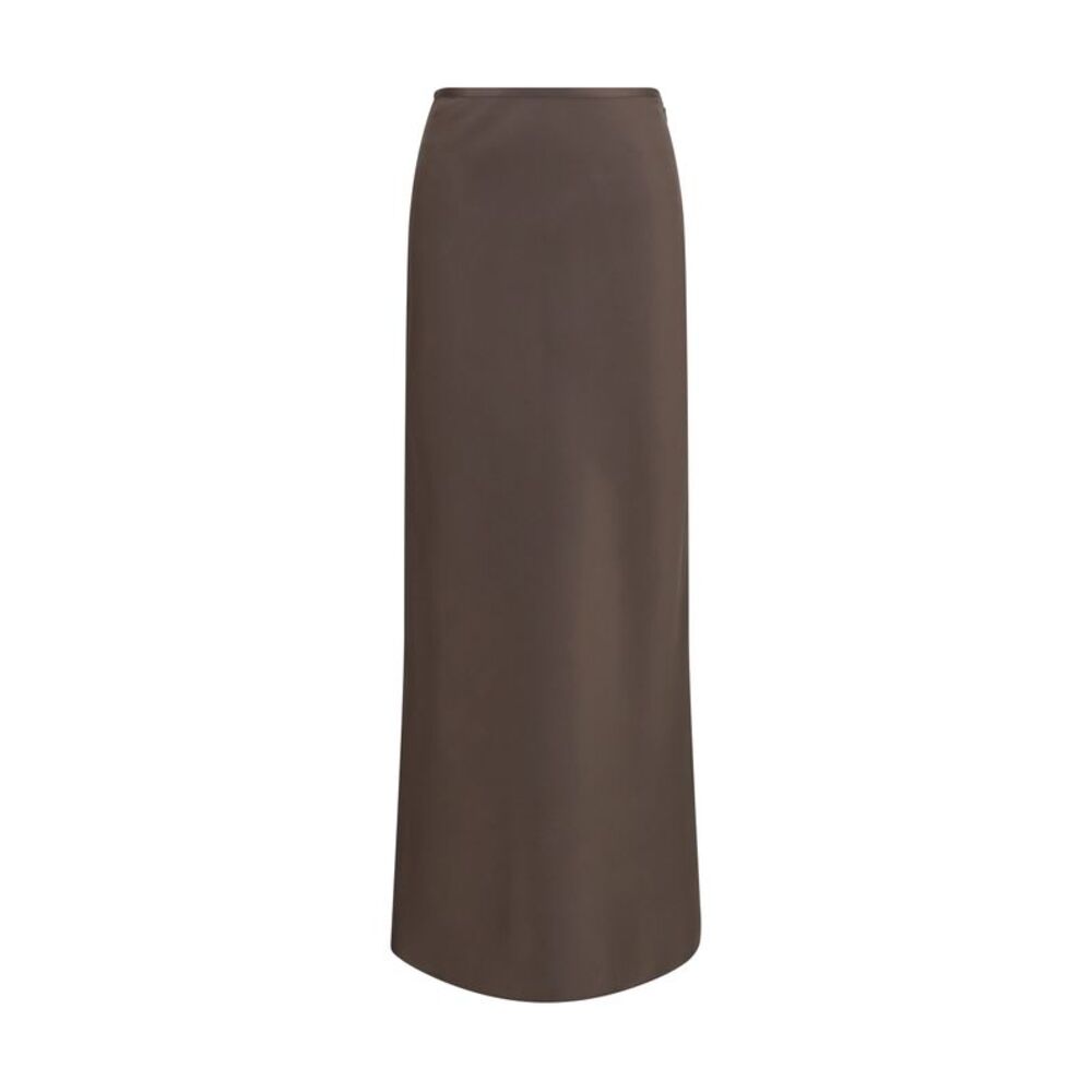 Loulou De Saison Women Silk Twill A-Line Maxi Skirt